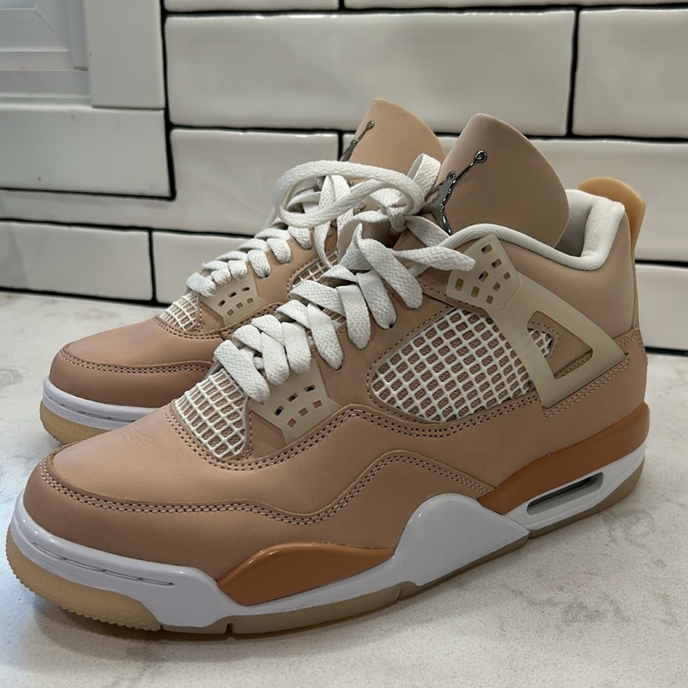 Nike Air Jordan 4 Retro High Top‎ Rose Gold Shimmer 2021 DJ0675-200 - Picture 15 of 16